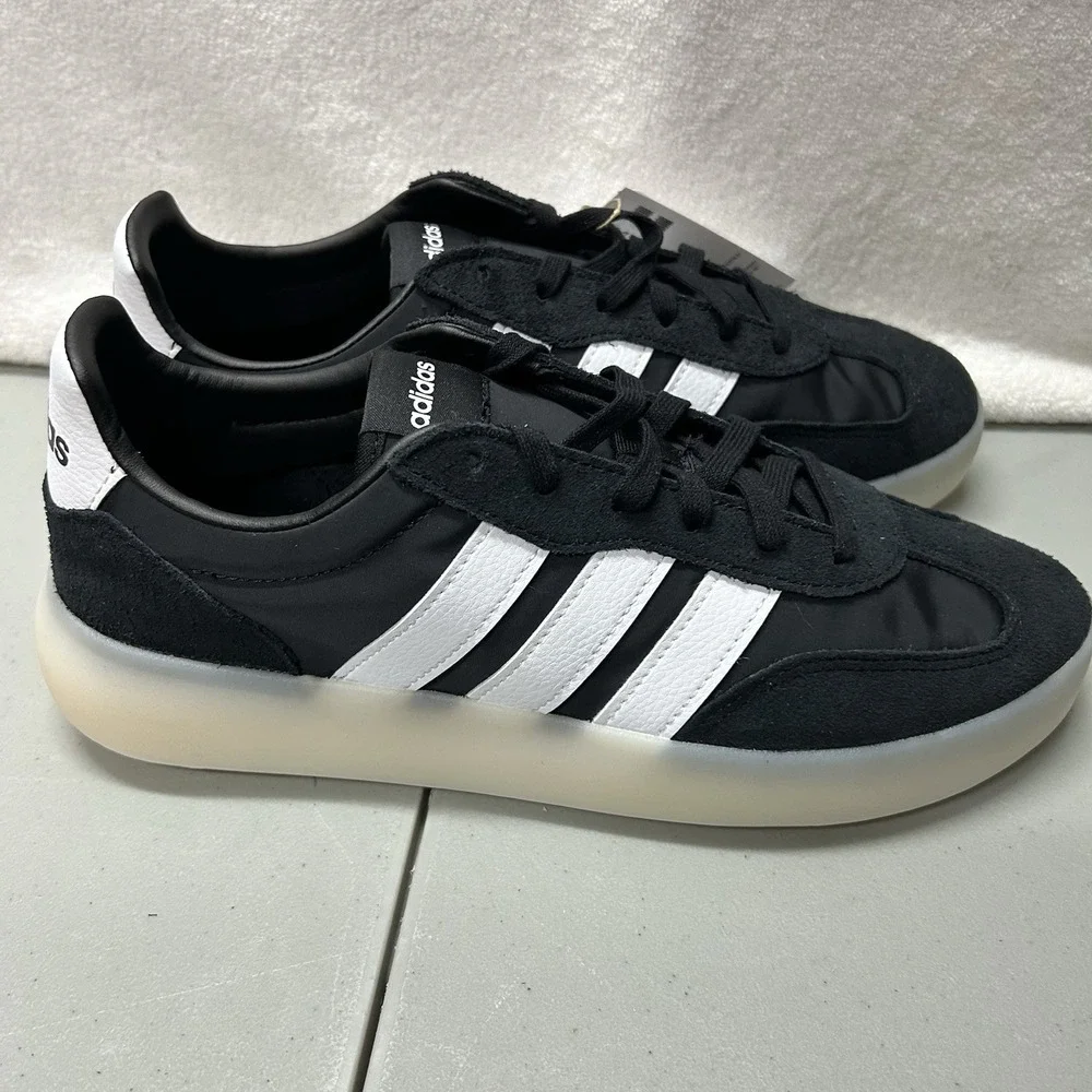 Adidas Womens Size 10 Black White Barreda Decode Athletic Shoes